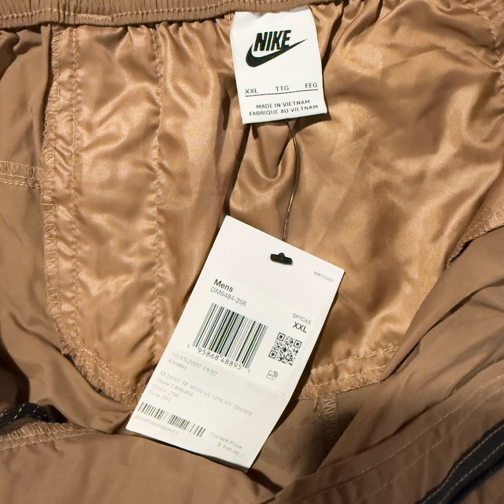 NIKE Mens Size XXL Tech Essentials Utility‎ Cargo Shorts Brown DM6484-256 - Picture 10 of 12